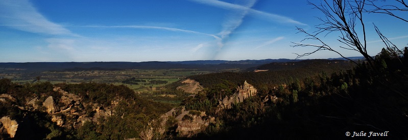 Invincible Trail Western part of GoS SCA aka BBSF Pagoda formations above Invincible Open Cut Mine Cullen Bullen