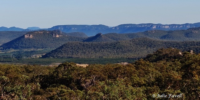 Invincible Trail Western part of GoS SCA aka BBSF Pagoda formations above Invincible Open Cut Mine Cullen Bullen