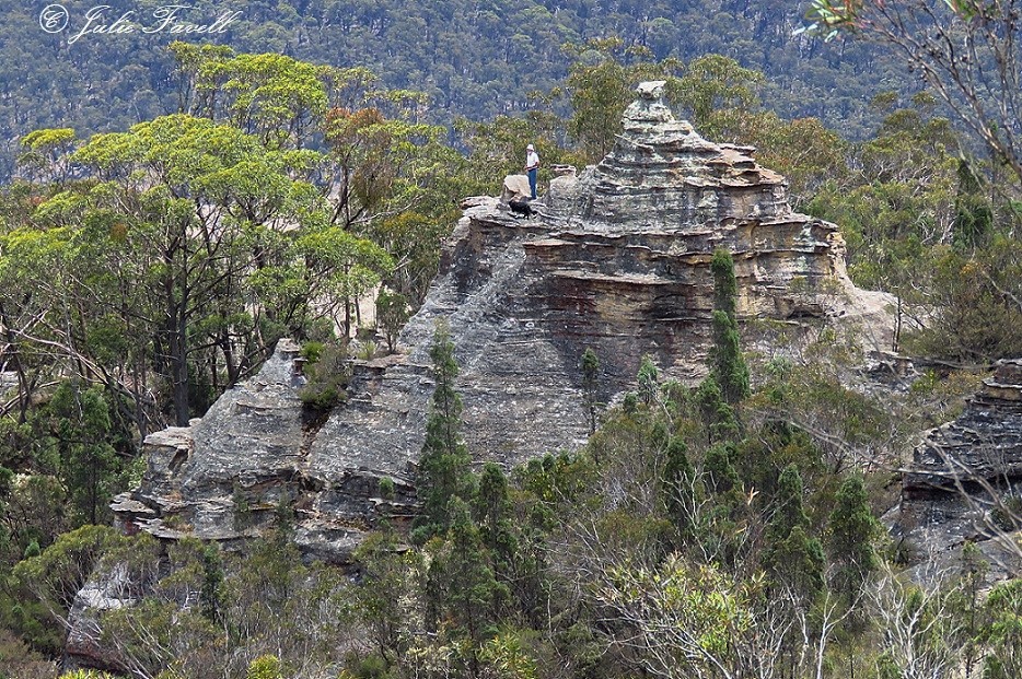 Invincible Trail Western part of GoS SCA aka BBSF Pagoda formations above Invincible Open Cut Mine Cullen Bullen