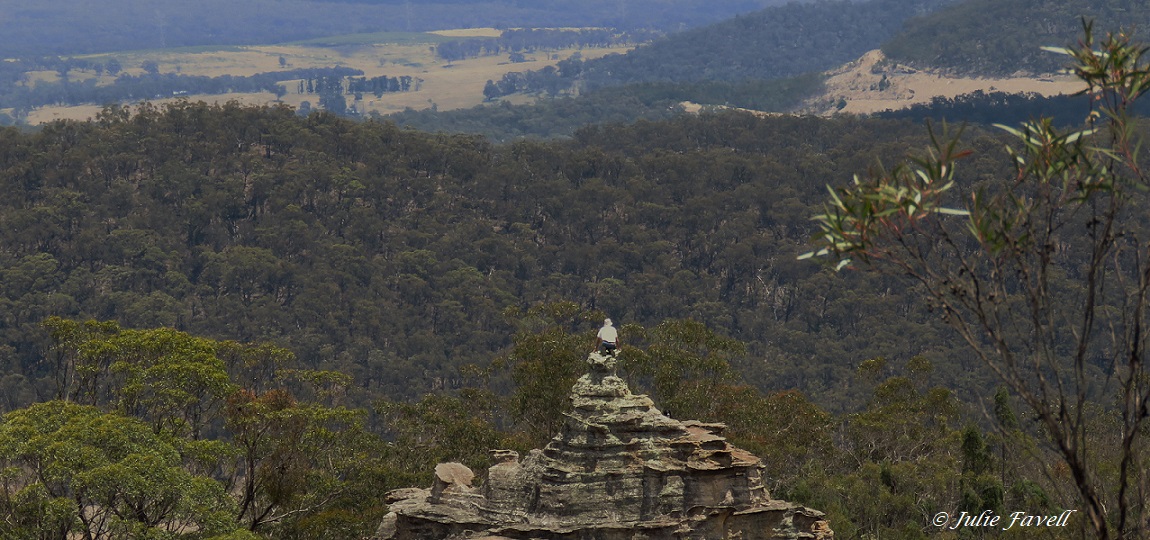 Invincible Trail Western part of GoS SCA aka BBSF Pagoda formations above Invincible Open Cut Mine Cullen Bullen