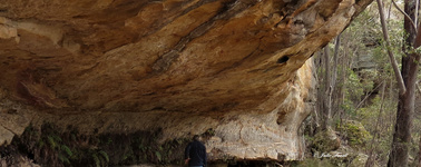One of the hundreds of cave overhangs above Invincible Open Cut Mine GoS SCA aka BBSF