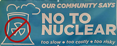 No Nuclear banner